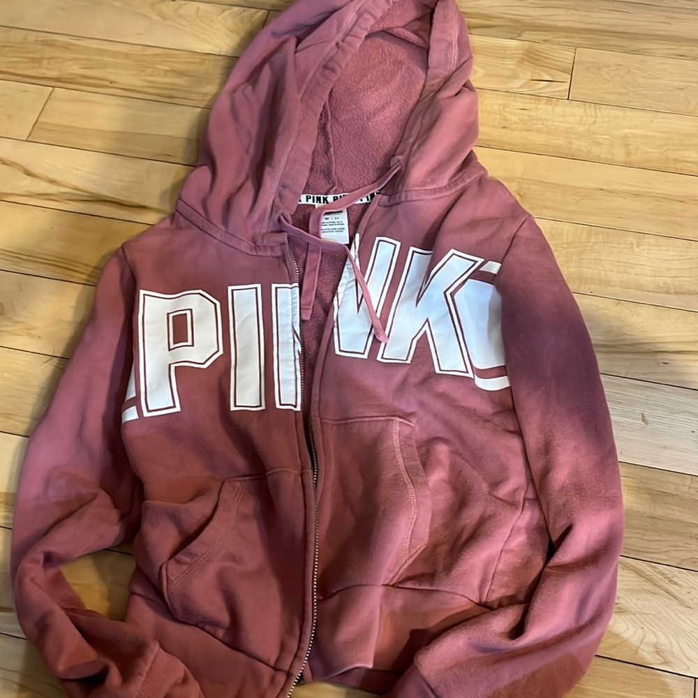 Pink zip up